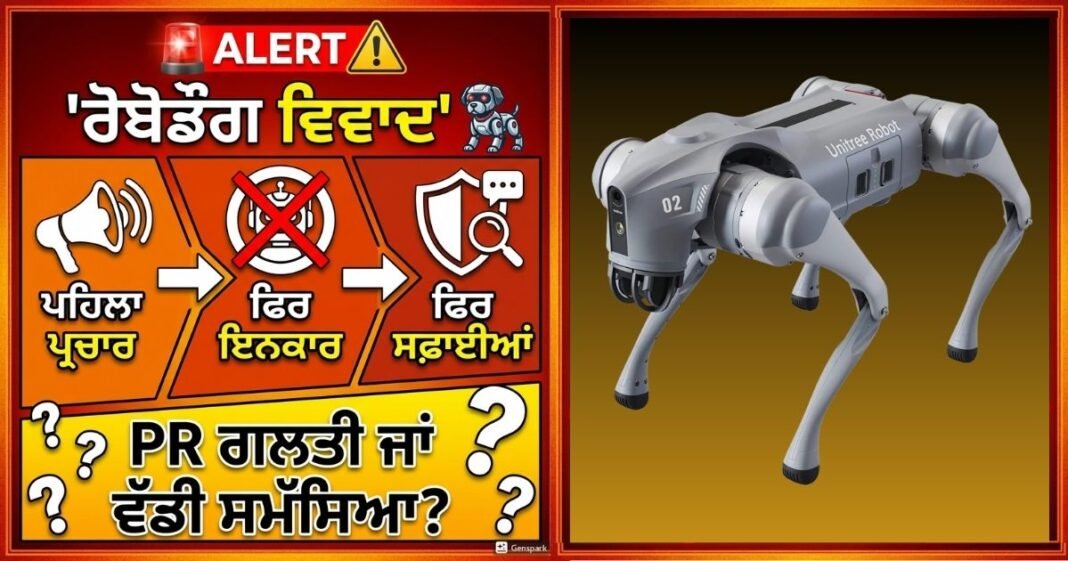 ਰੋਬੋਡਾਗ ਵਿਵਾਦ: AI Summit 2026 ‘ਚ ਪ੍ਰਚਾਰ, ਜ਼ਿੰਮੇਵਾਰੀ ਅਤੇ ਭਰੋਸੇ ਦਾ ਸੰਕਟ